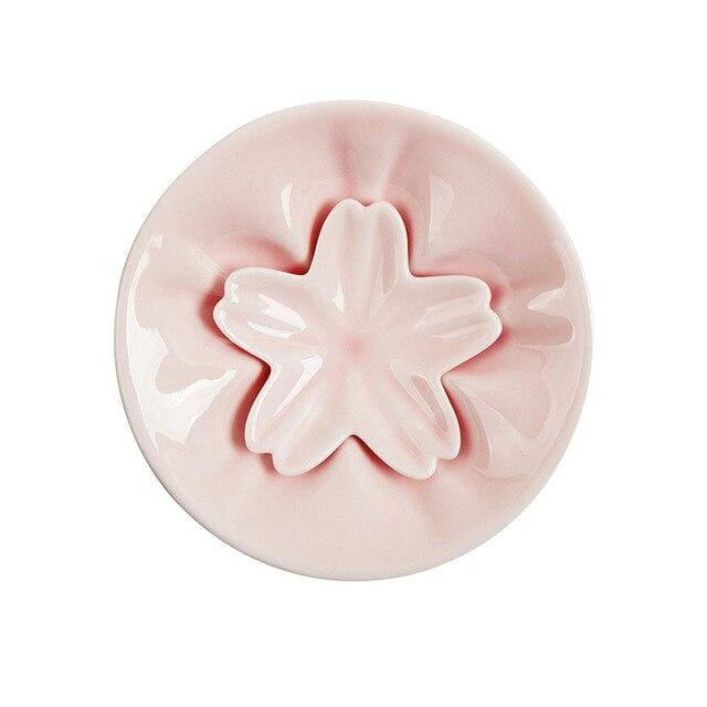 Sauce Plate and Chopstick Holder Set Sakura ( 2 colors) product photo