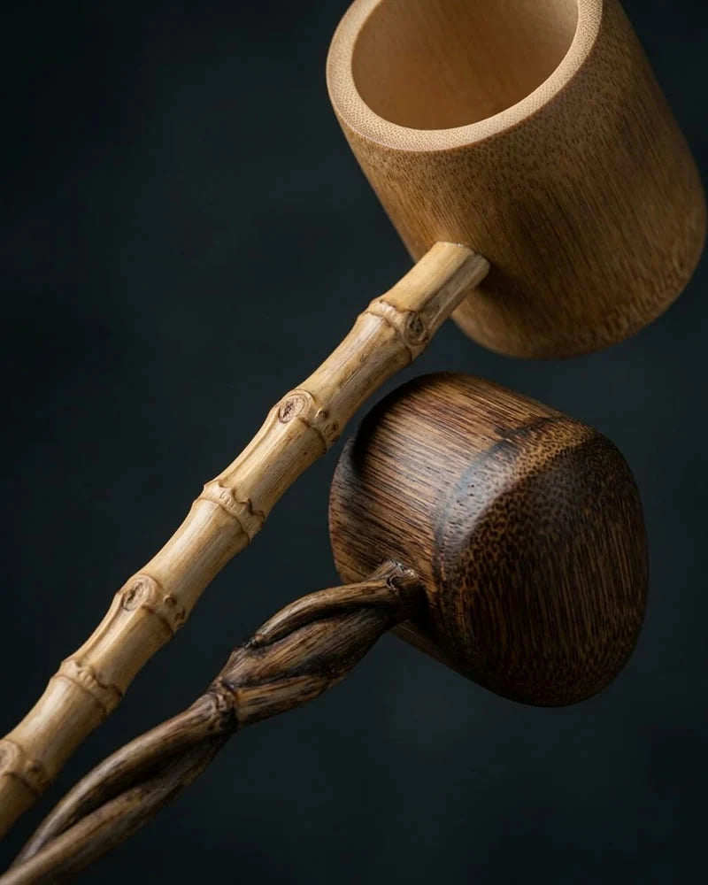 Echigo Bamboo Tea Spoons – Set of 2 detail photo
