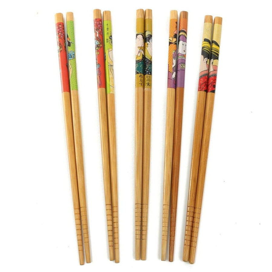 Kurume Set of 5 Pairs of Wooden Chopsticks product image