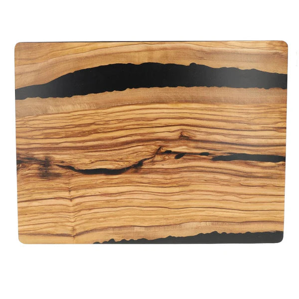 Olive Wood Cutting Board 40cm | Onyx Epoxy Chopping & Serving Board
