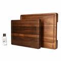 Acacia Wood Cutting Board Bundle | Large + Compact Board + Oil Set