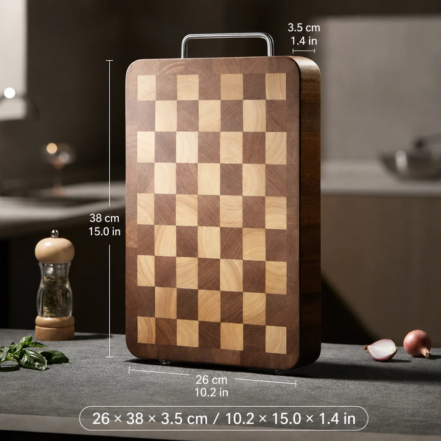 Checkerboard Ebony Wood Cutting Board – Small, Medium & Large product photo 4