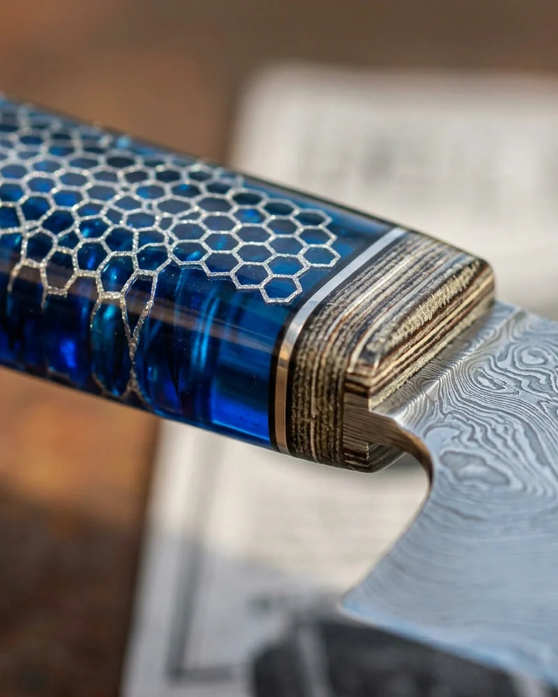 Special Edition - Dragonfire Micarta Jewels - Chef Knife 20 cm detail photo
