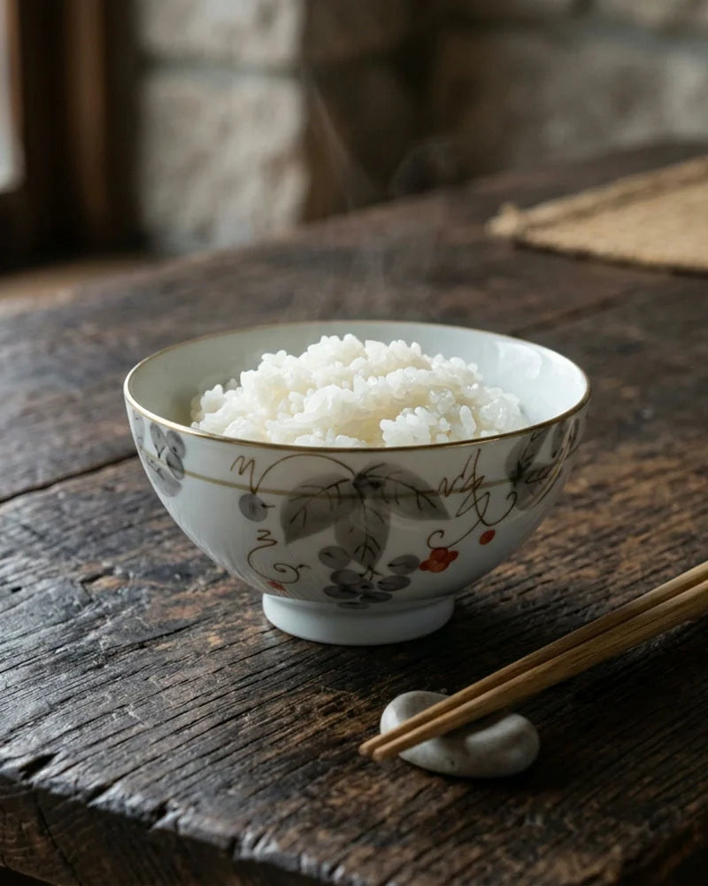 Tarama Handmade Porcelain Rice Bowl lifestyle photo