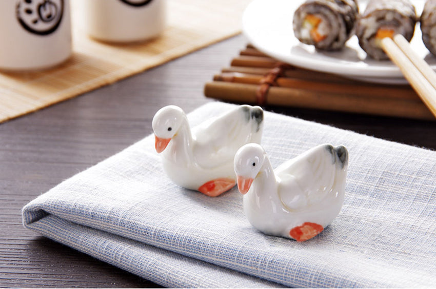 Torikai Chopstick Rest - Japanese Tableware Holder - alternate angle from Japanese Kitchen Supply