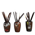Wakkanai Ebony Wood Tea Set