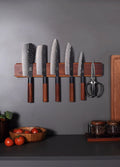 Japanese Wall-Mounted Acacia Magnetic Knife Holder – Wooden Knife Rack