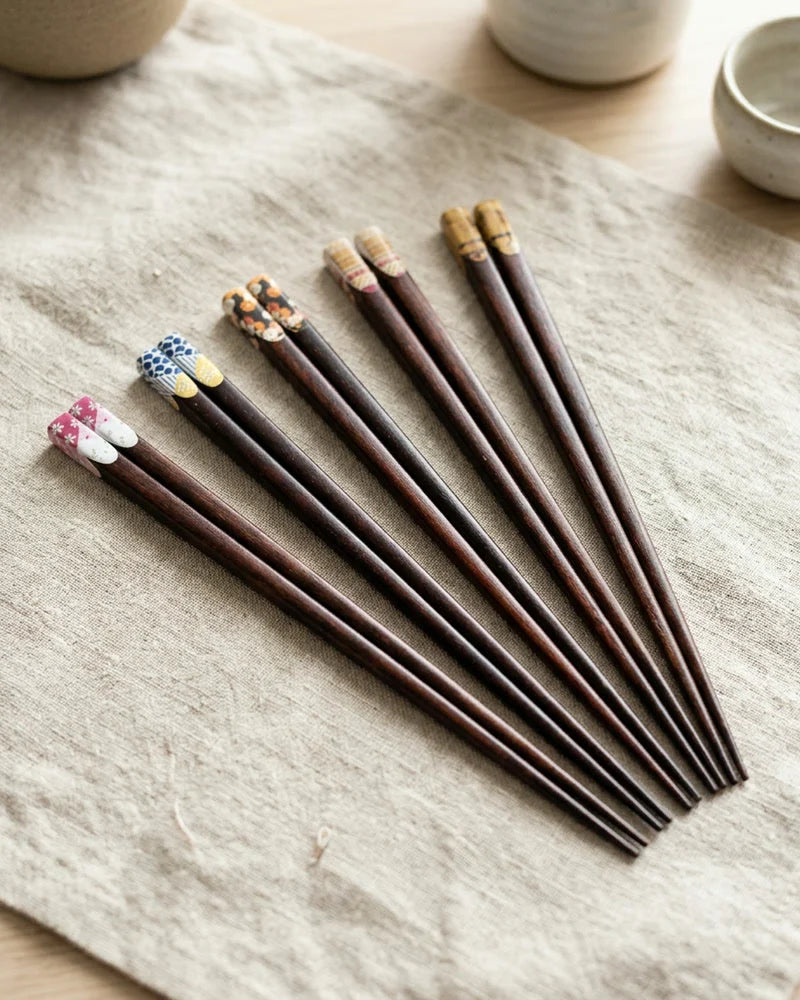 Wooden Chopsticks Koriyama (Set of 10 Pairs, 5 Colors) product photo