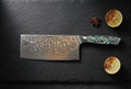 Kaigan — VG10 Damascus Cleaver with Abalone Handle
