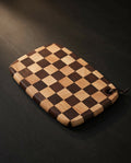 Acacia Checkerboard Cutting Board | Decorative Serving Board with Hanging Loop