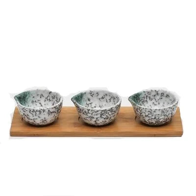 Japanese Yoshito Ceramic Sauce Bowl Set – Small Dishes for Soy Sauce & Dips