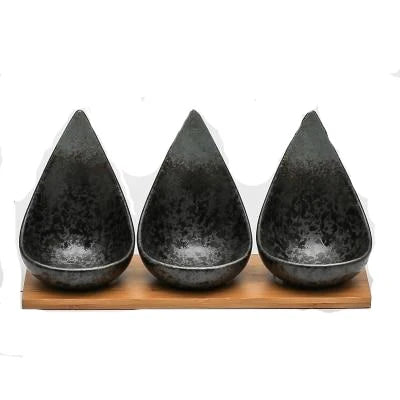 Japanese Yoshito Ceramic Sauce Bowl Set – Small Dishes for Soy Sauce & Dips