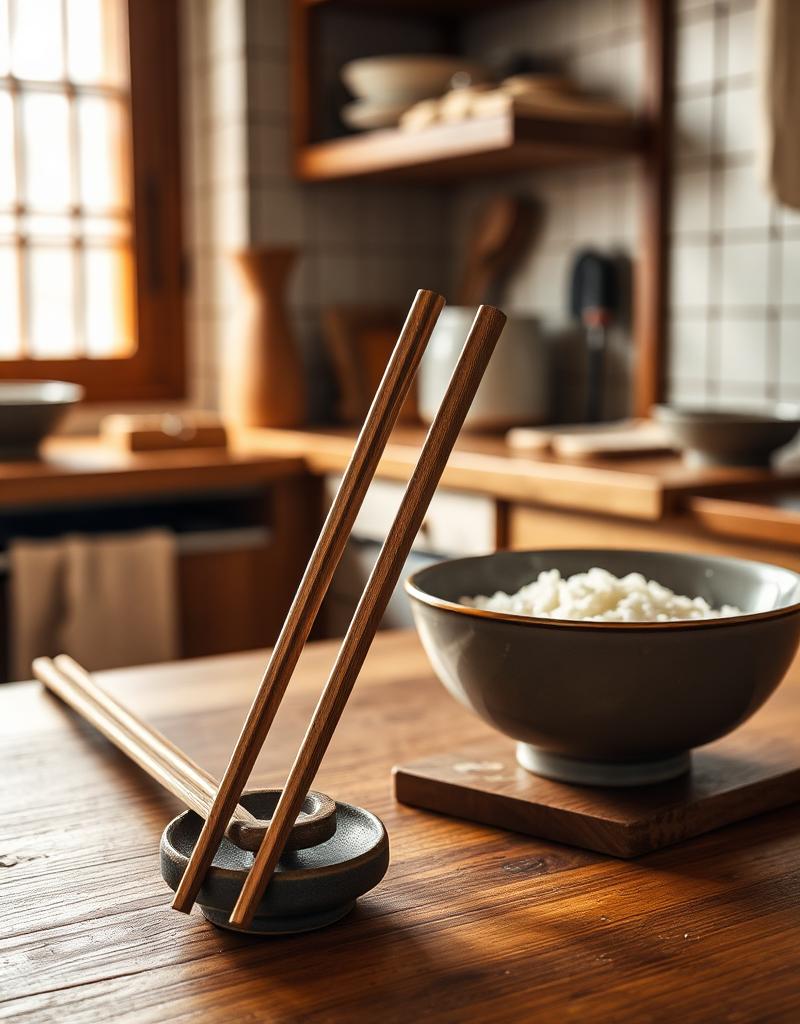 Shimonoseki Wooden Chopsticks Set of 2 lifestyle photo