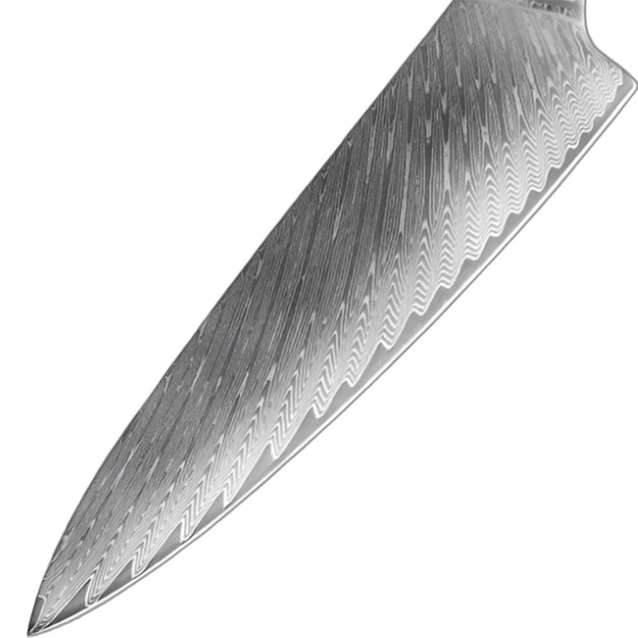 5-Piece VG10 Damascus Knife Set with Blue Layered Handle VG10 Damascus kitchen knife set gallery image 9