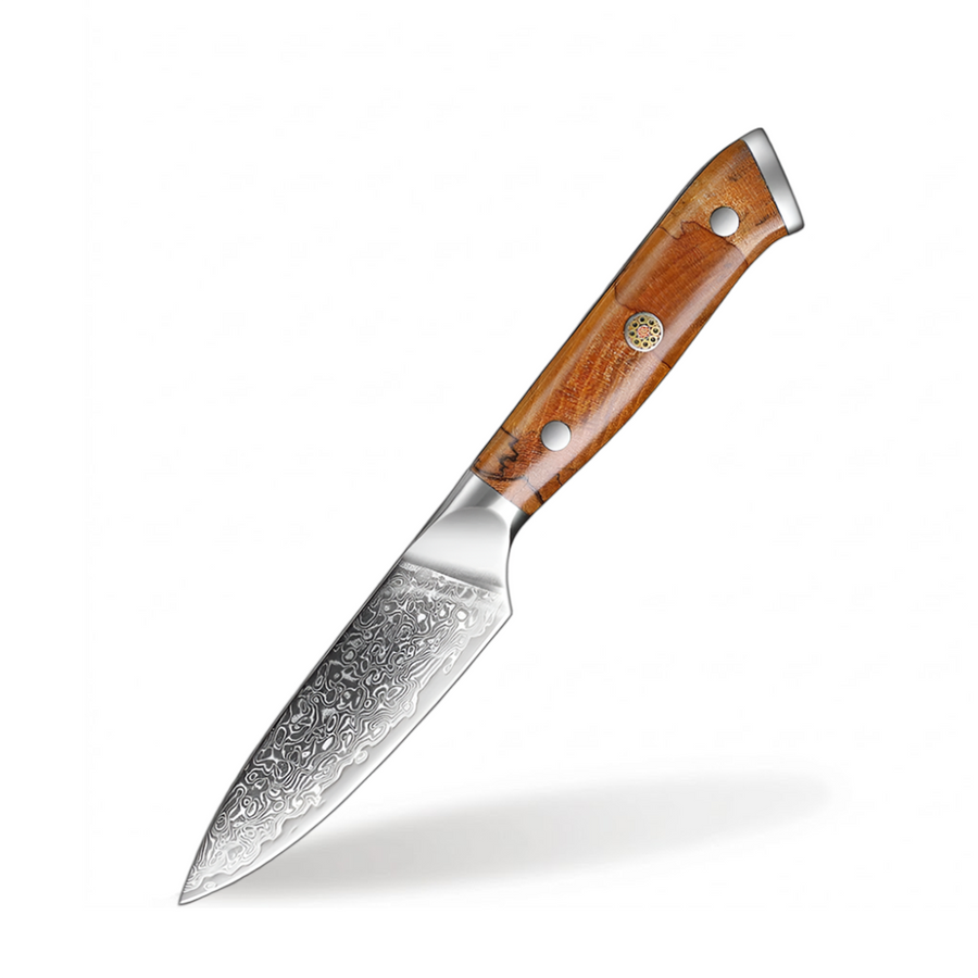 8-Piece Professional VG10 Damascus Knife Set with Triple-Riveted Wood Handle - 3.5-Inch Paring Knife product image