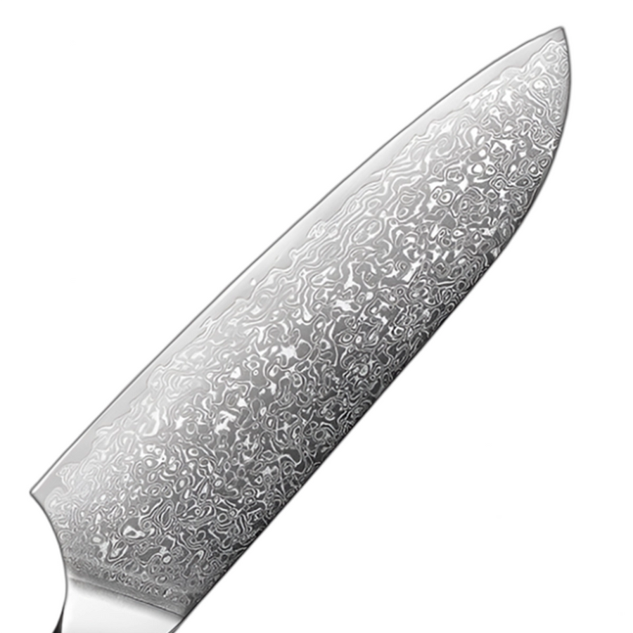 8-Piece Professional VG10 Damascus Knife Set with Triple-Riveted Wood Handle VG10 Damascus kitchen knife set gallery image 11