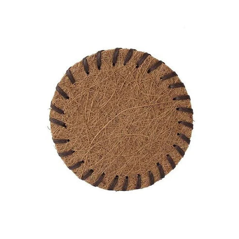Japanese Ume Handmade Coconut Drink Coaster, Coconut, alternate view