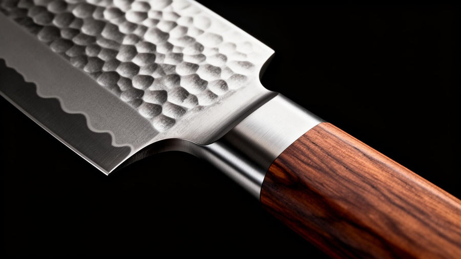 Tsuchime — Santoku with Walnut Wood Handle lifestyle image