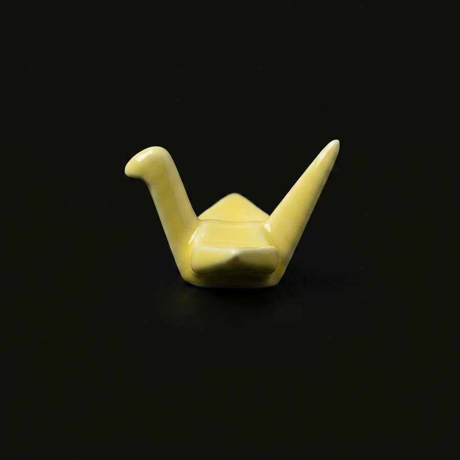 4 Chopstick Holders Origami Yellow product photo