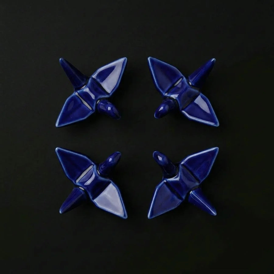 4 Chopsticks Holders Origami Blue product image