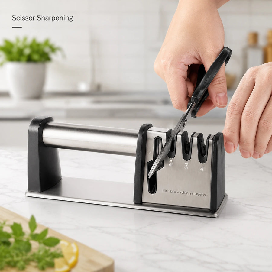 Japanese 4-in-1 Knife & Scissor Sharpener