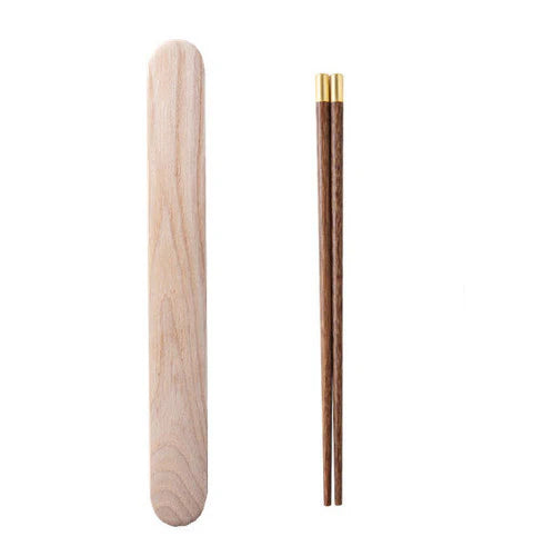 Dem Walnut Wood Portable Chopsticks Set