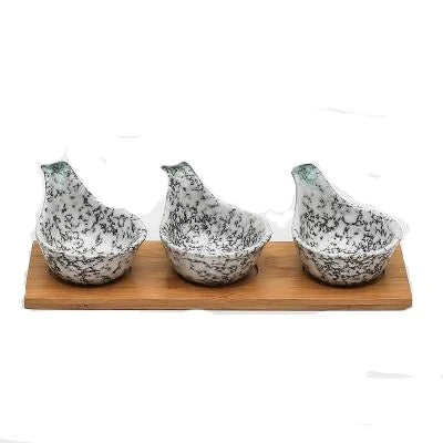 Japanese Yoshito Ceramic Sauce Bowl Set – Small Dishes for Soy Sauce & Dips