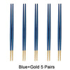 Blue Gold 5 Pairs