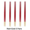 Red Gold 5 Pairs