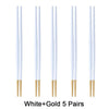 White Gold 5 Pairs