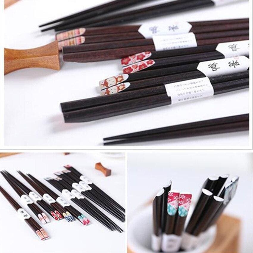 Chai Handmade Wooden Chopsticks Set of 5 product image