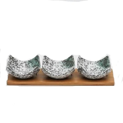 Japanese Yoshito Ceramic Sauce Bowl Set – Small Dishes for Soy Sauce & Dips