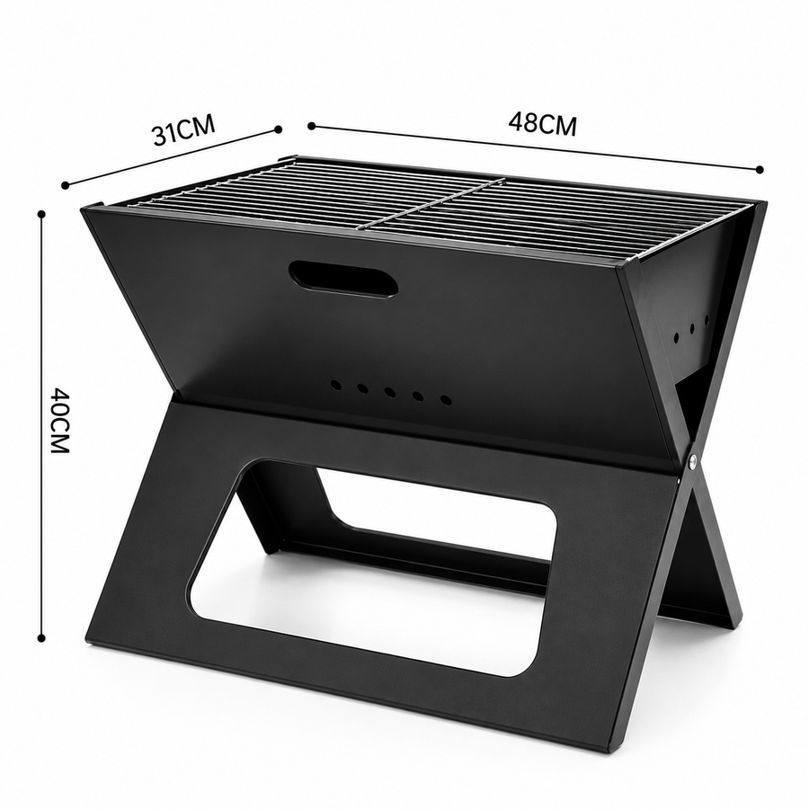 Foldable Portable Charcoal Barbecue Grill