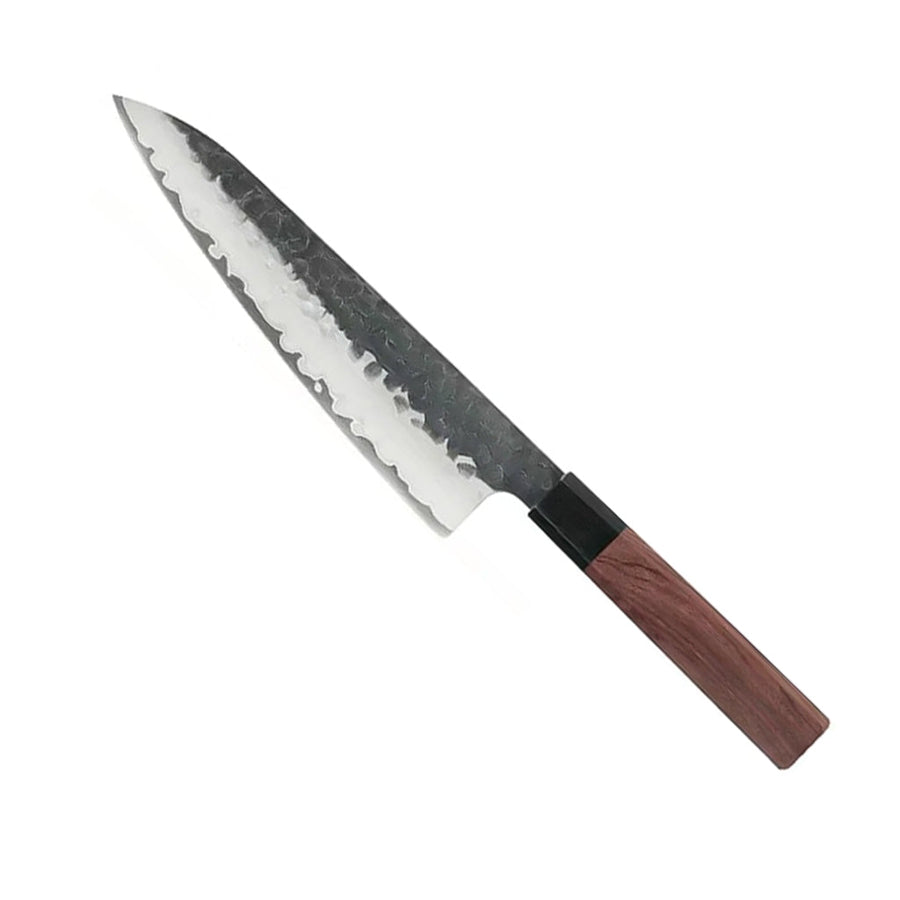 Kurayami 4-Piece Damascus Knife Set - Chef Knife + Bread Knife + Nakiri + Paring Knife style option