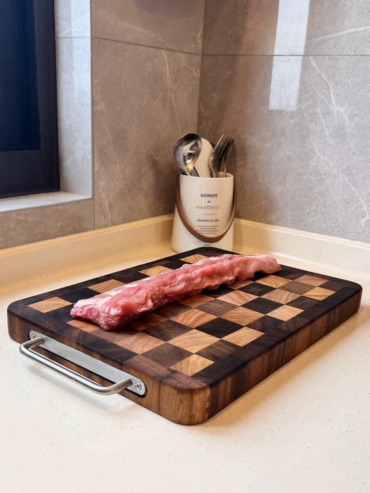 Checkerboard Ebony Wood Cutting Board – Small, Medium & Large product photo 7