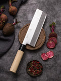 Japanese Usuba Kitchen Knife – Precision Vegetable Knife with Wooden Handle