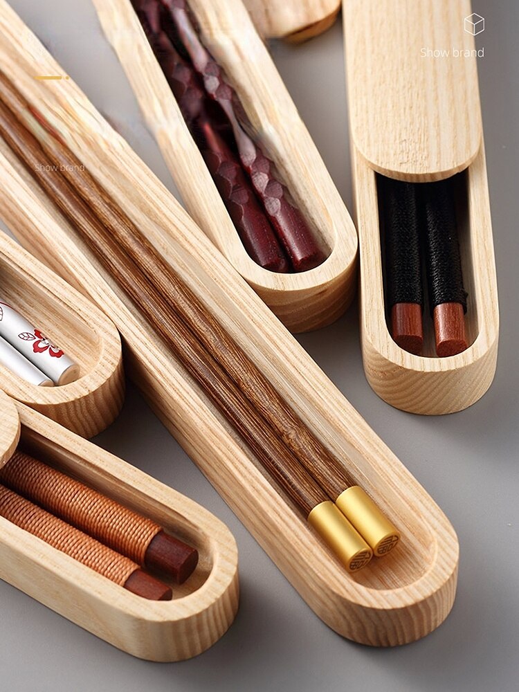Dem Walnut Wood Portable Chopsticks Set product image