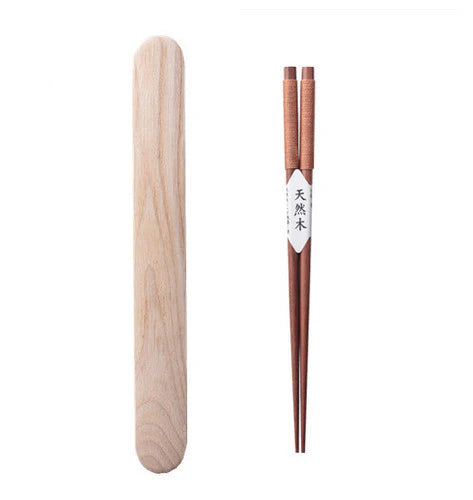 Dem Walnut Wood Portable Chopsticks Set
