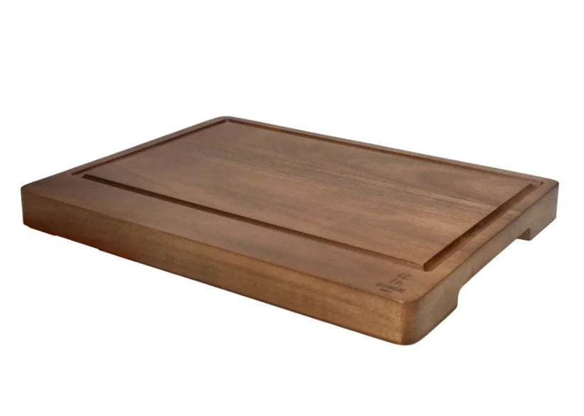 Acacia Wood Cutting Board Bundle | Large + Compact Board + Oil Set