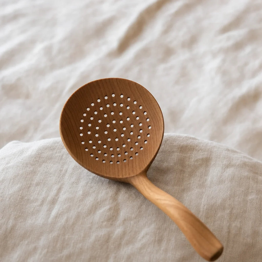 Akihito Wood Strainer Spoon product image
