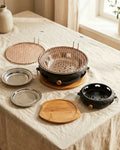 Akira Barbecue – Cast Iron with Wooden Base