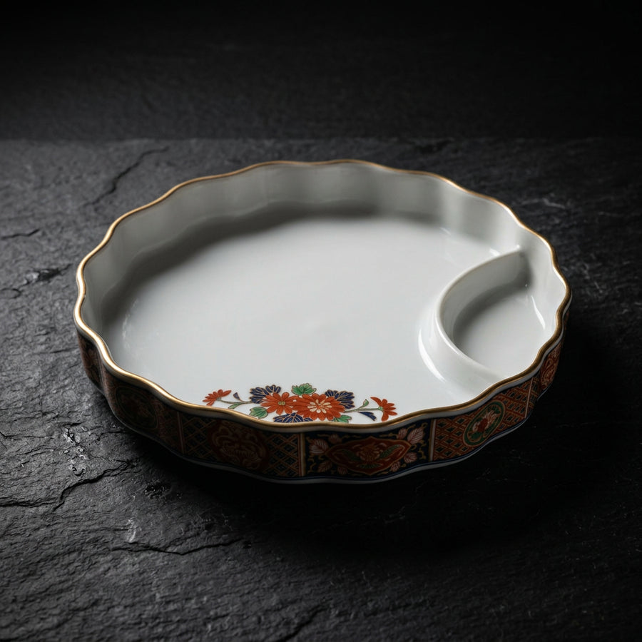 Plate with Sauce Bowl Nyū, Set of 4 Colors and 4 Sizes product image
