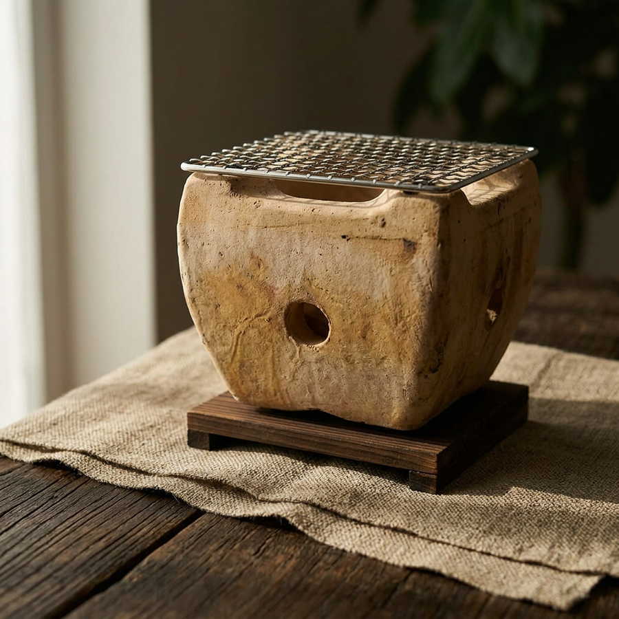 Aiko Compact Barbecue – Steel & Purple Clay product image