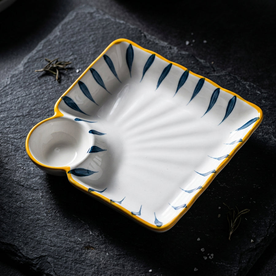Plate with Sauce Bowl Hotaka, Set of 4 Colors product image