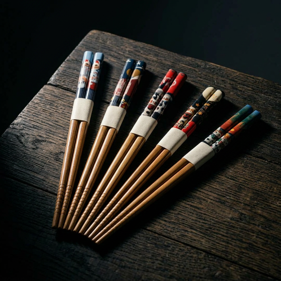 Akihiko Bamboo Chopsticks Set of 5 product image