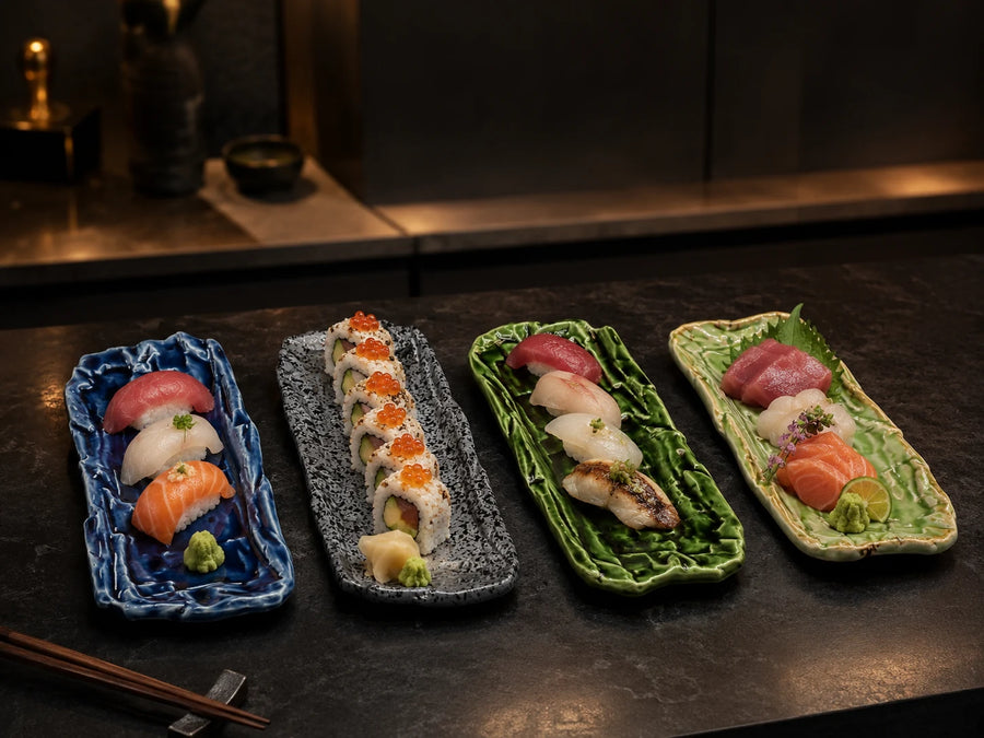 Long Ceramic Sushi Serving Plate