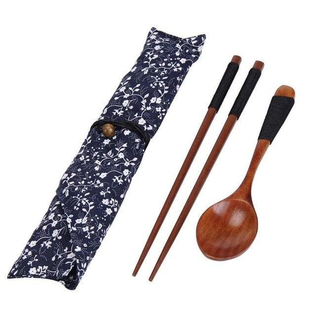 Emiko Bamboo Chopsticks & Spoon Set product photo