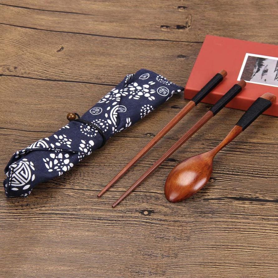 Eriko Bamboo Chopsticks & Spoon Set product image