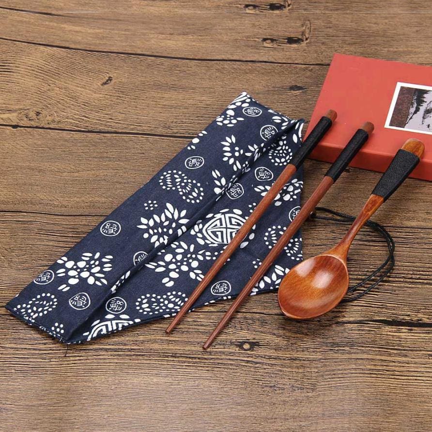 Eriko Bamboo Chopsticks & Spoon Set product image