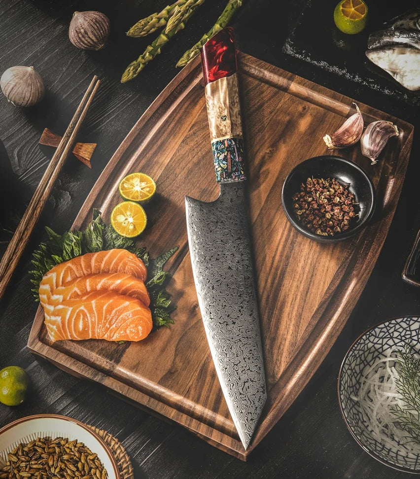 67-Layer Damascus Steel Knife Set – AUS-10 Japanese Kitchen Knives